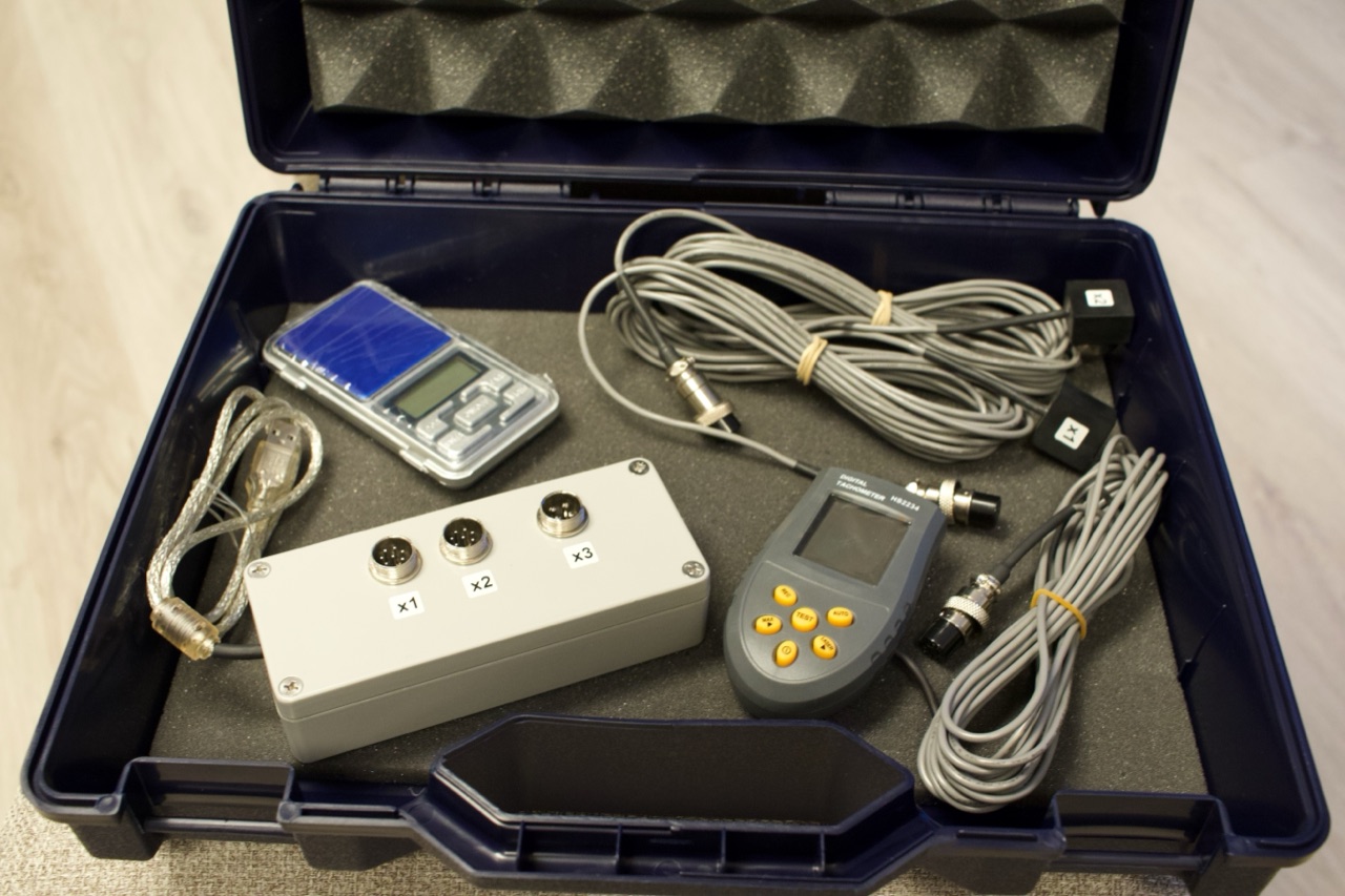 Balanset-1A-Kit ausgepackt